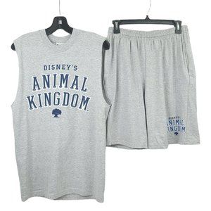 Vintage NEW Walt Disney World Animal Kingdom Tank Top Short Set Sz M Loungewear